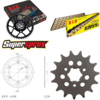 Kettensatz Stahl für: CAGIVA W16 600 95-99 15-44-116 DID520VX3(G&B) Endlos