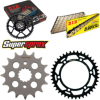Chain Kit - Steel - for: CAGIVA Raptor 1000 00-05/V-Raptor 100 16-40-106 DID530VX3(G&B) rivet
