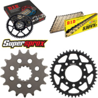 Chain Kit - Steel - for: TRIUMPH Adventurer 900 96-01/Legend 9 17-43-114 DID530VX3(G&B) rivet