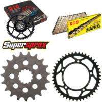 Chain Kit - Steel - for: TRIUMPH Daytona 955 I [5 x Ø10.5] 02-02 19-44-106 DID530VX3(G&B) rivet