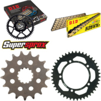 Chain Kit - Steel - for: TRIUMPH T100 Bonneville 800 01-03 17-43-104 DID525VX3(G&B) rivet