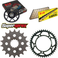 Chain Kit - Steel - for: TRIUMPH Sprint RS 955 00-04 18-43-108 DID530VX3(G&B) rivet