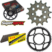 Kettensatz Stahl für: HONDA CRF100 04-13/XRR100 85-04 14-50-118 DID428VX Endlos