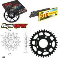Kettensatz Stahl für: HONDA NSR125 98-99/NSR125 [DE] 00-03 14-35-110 DID520 Clip