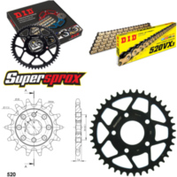 Chain Kit - Steel - for: HONDA CRM125 90-94 14-40-108 DID520VX3(G&B) rivet