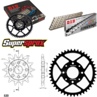 Kettensatz Stahl für: HONDA XL125 V Varadero 01-13 14-44-110 DID520ZVM-X(S&S) Niet