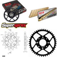 Kettensatz Stahl für: HONDA XL125 V Varadero 01-13 14-44-110 DID520ZVM-X(G&G) Niet