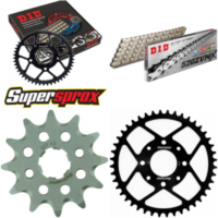 Chain Kit - Steel - for: HONDA XL125 V Varadero 80 km/h BOE 12-44-110 DID520ZVM-X(S&S) endless