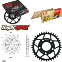 Kettensatz Stahl für: HONDA CRM125 95-99 14-38-108 DID520ERT2(G&G) Clip