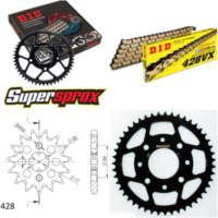 Chain Kit - Steel - for: HONDA XL125 S 79-84 14-47-118 DID428VX(G&B) Clip