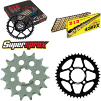Chain Kit - Steel - for: HONDA CBR125 R 04-10 15-42-124 DID428VX(G&B) endless