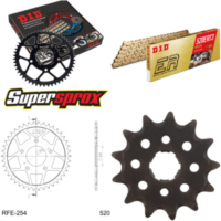 Chain Kit - Steel - for: HONDA XL200 R Paris Dakar 83-84 13-43-104 DID520ERT2(G&G) Clip