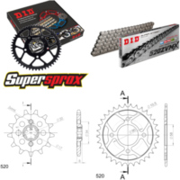 Chain Kit - Steel - for: HONDA CB250 Nighthawk 91-06 14-33-108 DID520ZVM-X rivet