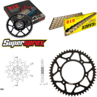 Kettensatz Stahl für: HONDA CRF250 R 04-09 13-51-114 DID520VX3(G&B) Endlos