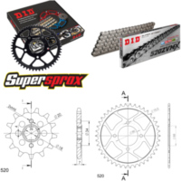 Chain Kit - Steel - for: HONDA MTX200 RW 83-88 13-42-104 DID520ZVM-X endless