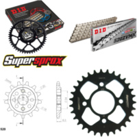 Chain Kit - Steel - for: HONDA CMX250/CB250 R Rebel 96-99 14-31-108 DID520ZVM-X(S&S) rivet