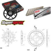 Chain Kit - Steel - for: HONDA CMX250 Rebel 85-95 14-33-108 DID520ZVM-X(S&S) endless