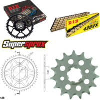 Chain Kit - Steel - for: HONDA CB125 R 2018- 15-47-134 DID428VX(G&B) rivet