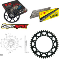 Kettensatz Stahl für: HONDA FX650 Vigor 97-00/SLR650 97-00 14-43-108 DID520VX3 Niet