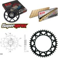Kettensatz Stahl für: HONDA FX650 Vigor 97-00/SLR650 97-00 14-43-108 DID520ZVM-X(G&G) Niet