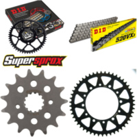 Chain Kit - Steel - for: HONDA NX650 Dominator 25KW 91-94 15-50-112 DID520VX3 rivet