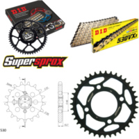 Kettensatz Stahl für: HONDA CB650 SC Nighthawk 82-83 16-39-106 DID530VX3(G&B) Endlos