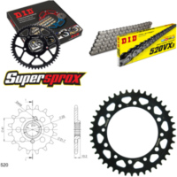 Chain Kit - Steel - for: HONDA FMX650 05-07 14-42-110 DID520VX3 rivet