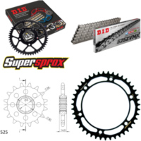 Chain Kit - Steel - for: HONDA VFR800F ABS 14-/VFR800 X Crossr 16-43-110 DID525ZVM-X rivet
