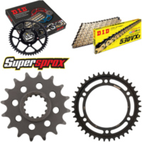 Chain Kit - Steel - for: HONDA CBR1000 R Fireblade 08-14/CBR10 16-42-116 DID530VX3(G&B) rivet