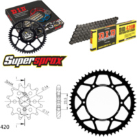 Chain Kit - Steel - APR/for: DERBI RS50 Extrema /Replica 06-11 11-53-132 DID420D Clip