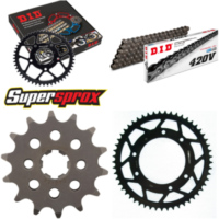 Chain Kit - Steel - for: DERBI Senda SM DRD 50 02-05 14-53-130 DID420V Clip
