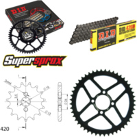 Kettensatz Stahl für: YAMAHA DT50 R 89-92/DT50 R 93-93/DT50 10-48-122 DID420D Clip