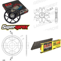 Kettensatz Stahl für: YAMAHA TZR50 80-99 12-47-132 DID428D Clip