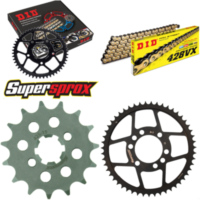 Chain Kit - Steel - for: YAMAHA DT80 LC2 85-94 15-51-126 DID428VX(G&B) rivet