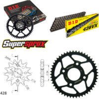 Chain Kit - Steel - for: YAMAHA SR125 /SE 92-02 14-49-120 DID428VX endless