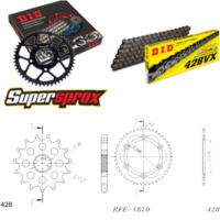Chain Kit - Steel - for: YAMAHA TZR125 /R [J] 93-99 16-46-140 DID428VX rivet