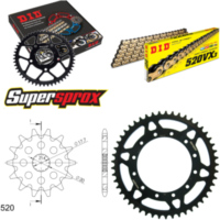 Chain Kit - Steel - for: YAMAHA WR125 02-03/YZ125 02-04 13-49-112 DID520VX3(G&B) endless