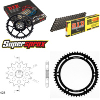 Chain Kit - Steel - for: YAMAHA TDR125 89-92 16-53-136 DID428D Clip