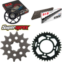 Kettensatz Stahl für: YAMAHA TT-R110 E 08-15 14-35-090 DID420V Clip