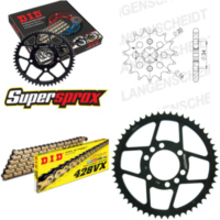 Chain Kit - Steel - for: YAMAHA DT125 LC2 84-84 16-53-126 DID428VX(G&B) rivet