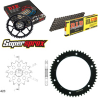 Chain Kit - Steel - for: YAMAHA DT125 R 101km/h 90-06 16-51-132 DID428D Clip