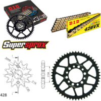 Kettensatz Stahl für: YAMAHA XT125 88-91 14-52-120 DID428VX(G&B) Endlos