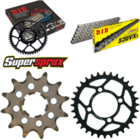 Chain Kit - Steel - for: YAMAHA YFA125 Breeze 89-04/YFM125 Gri 12-32-074 DID520VX3 endless