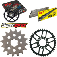 Kettensatz Stahl für: YAMAHA SR250 /SE 80-83 16-45-102 DID520VX3 Niet