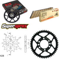 Kettensatz Stahl für: YAMAHA DT125 Tenere 88-88 16-49-126 DID428NZ(G&B) Clip