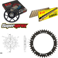 Chain Kit - Steel - for: YAMAHA YFS200 Blaster 88-06 13-40-092 DID520VX3(G&B) rivet