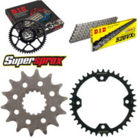 Kettensatz Stahl für: YAMAHA YFZ450 R 09-15 14-38-098 DID520VX3 Endlos