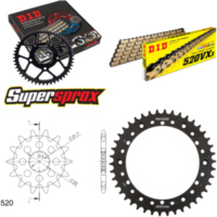 Kettensatz Stahl für: YAMAHA XT500 76-89 16-42-100 DID520VX3(G&B) Endlos