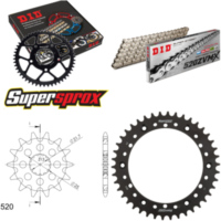 Kettensatz Stahl für: YAMAHA XT500 76-89 16-42-100 DID520ZVM-X(S&S) Niet