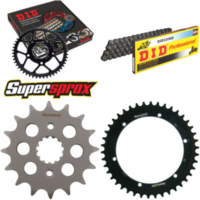 Chain Kit - Steel - for: YAMAHA SR500 78-90/SR500 Trommelbrem 16-42-102 DID530NZ Clip